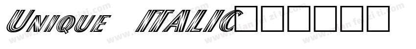 Unique ITALIC字体转换